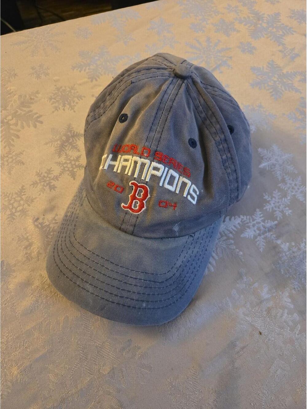 Vintage 2004 Boston Red Sox World Series Champions Baseball Hat